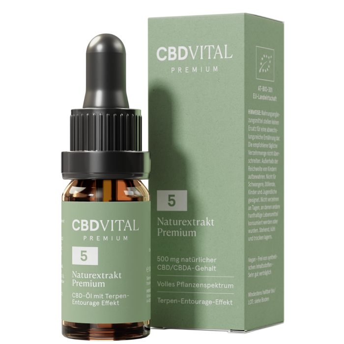 CBD Naturextrakt PREMIUM Öl 5%