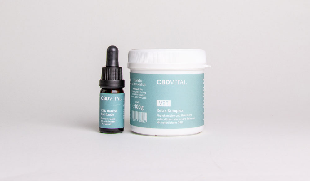 CBD VITAL Relax Komplex für Hunde CBD VITAL Hanföl und Relax Komplex für Hunde